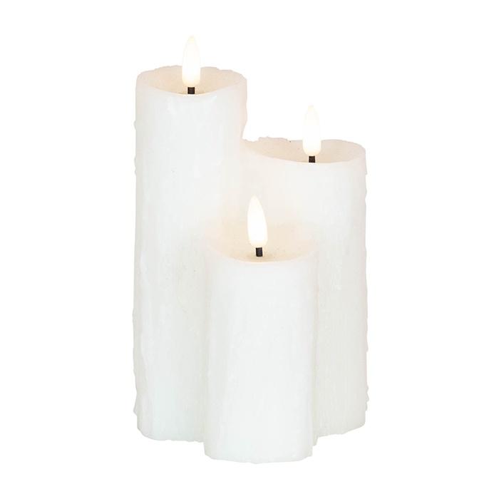 Heaven Led Wax Candle Cluster Of 3