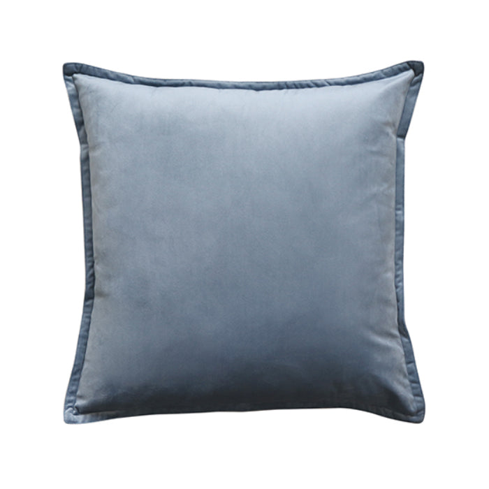 Mira Velvet Grey Blue Cushion 50cm
