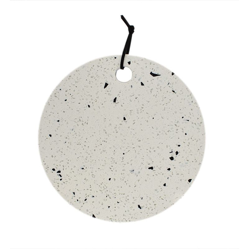 Terrazzo Round Board White