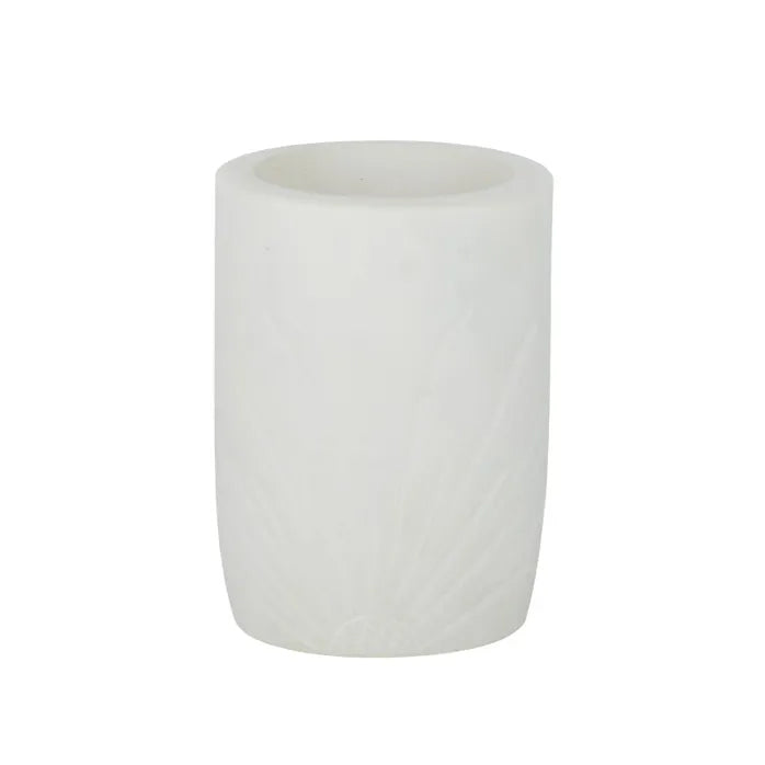 Sadie Marble Tumbler White