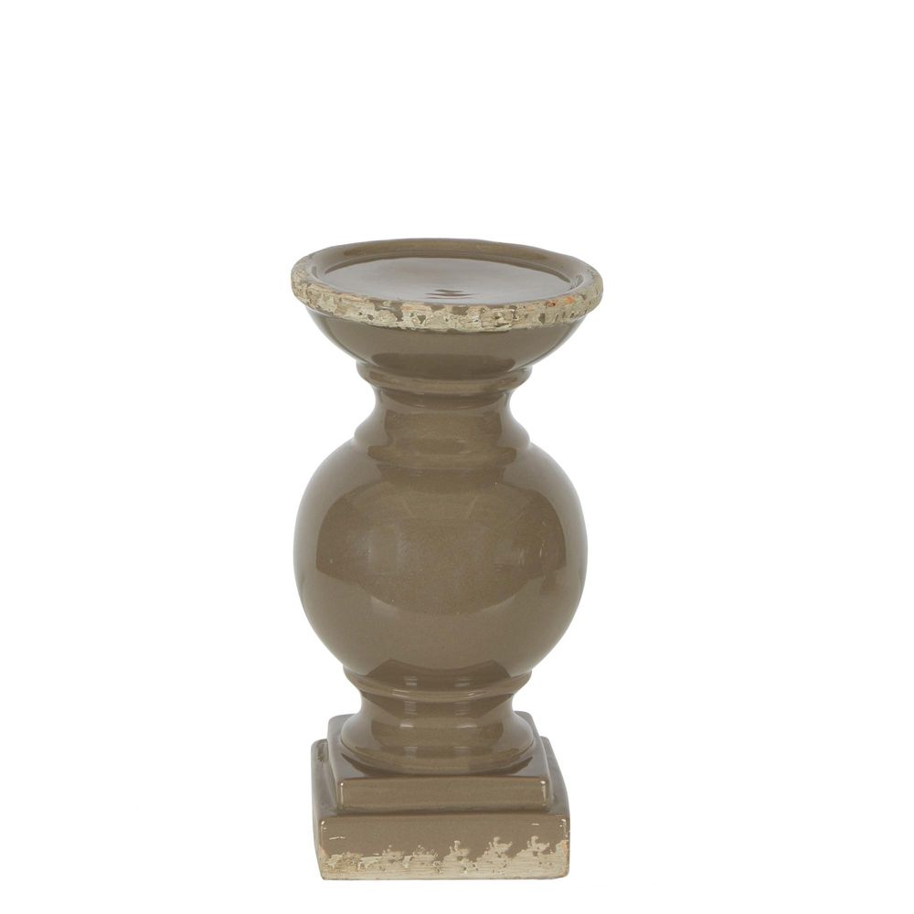 Montreal Candle Holder Small Taupe 25cm