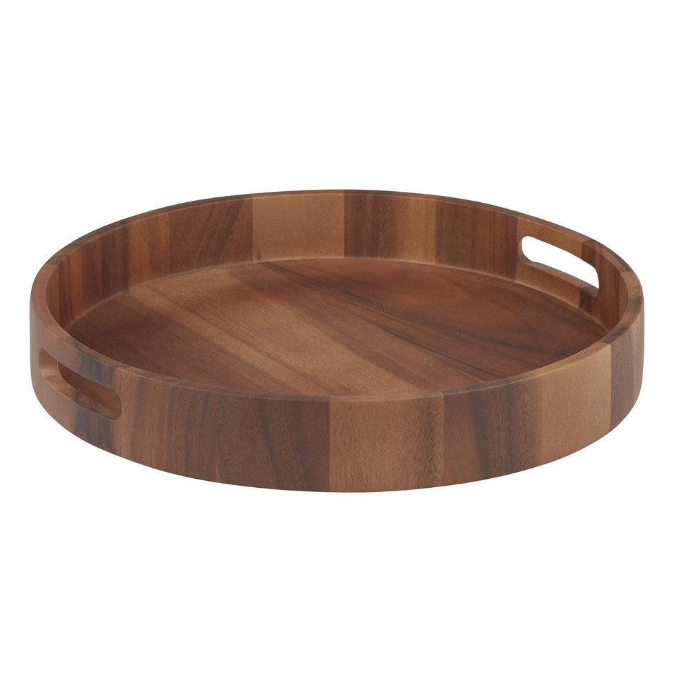 Acacia Round Serving Tray Natural