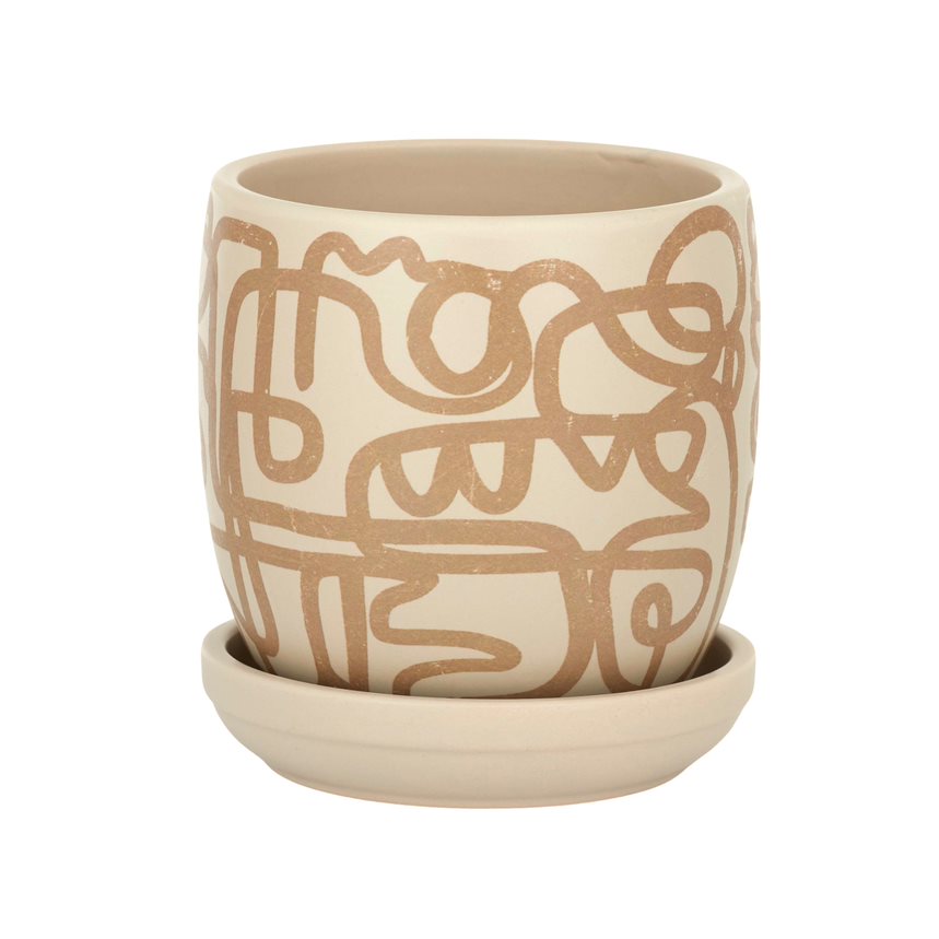 Subculture Ceramic Pot 14x15cm Natural/Tan