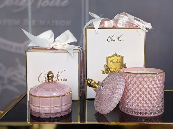Pink Art Deco Candle