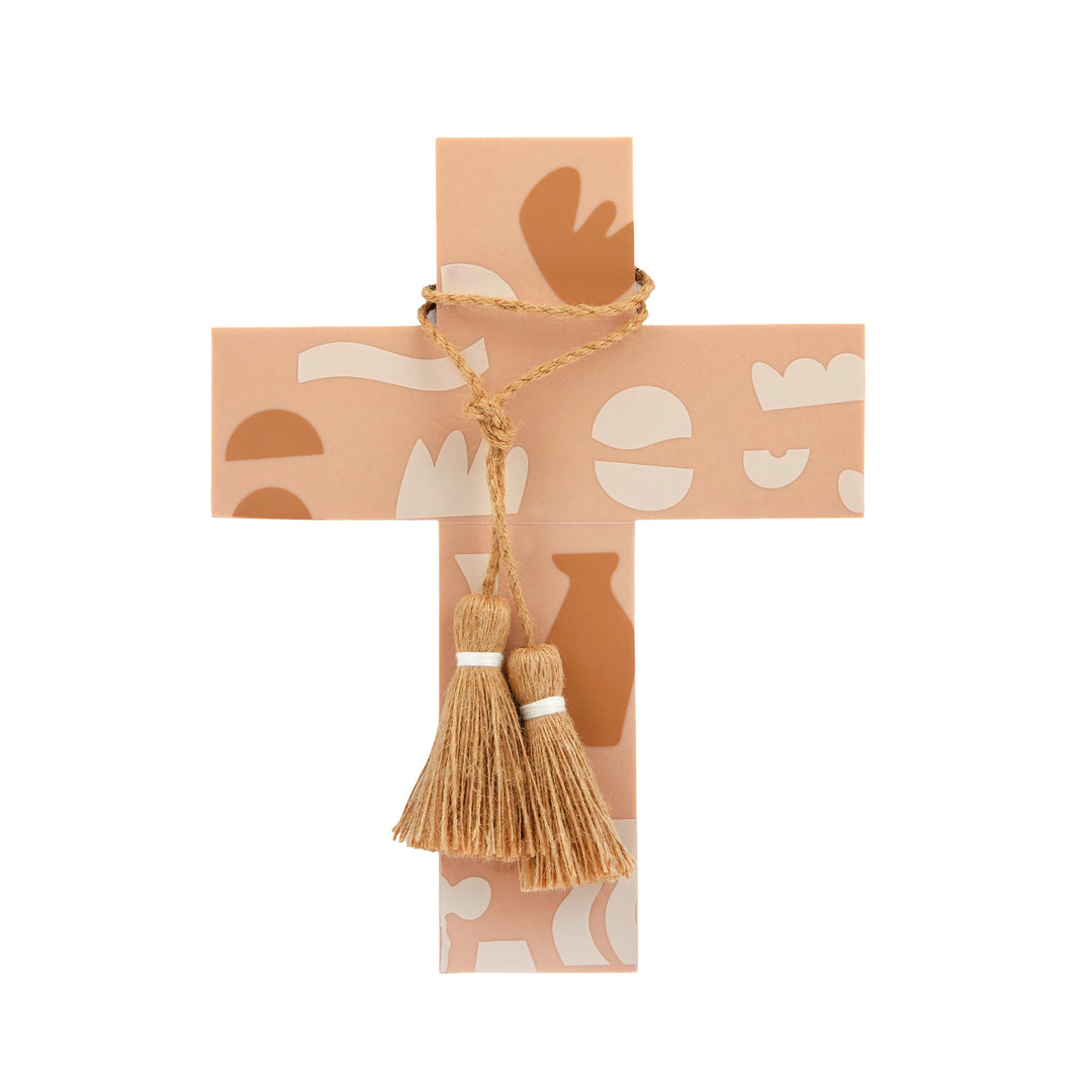 Curio Resin Cross Large Natural/Nude