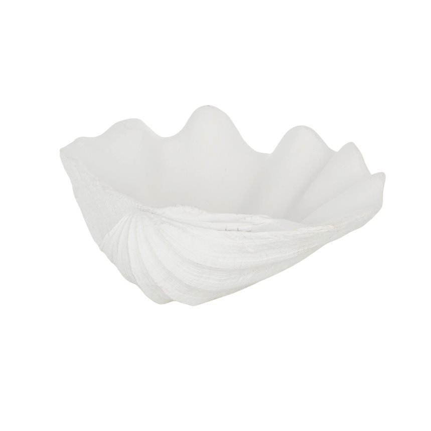 Clam Shell Poly Bowl 18.5x13.5cm White