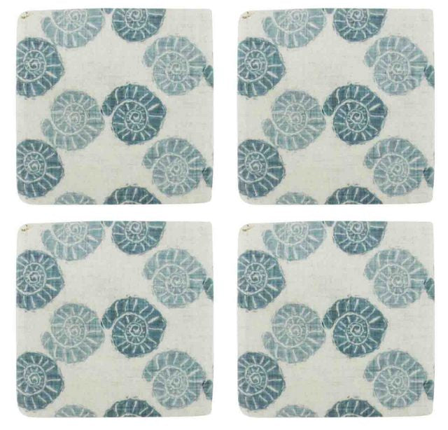 Jurassic Shell Coasters S4 10x10cm
