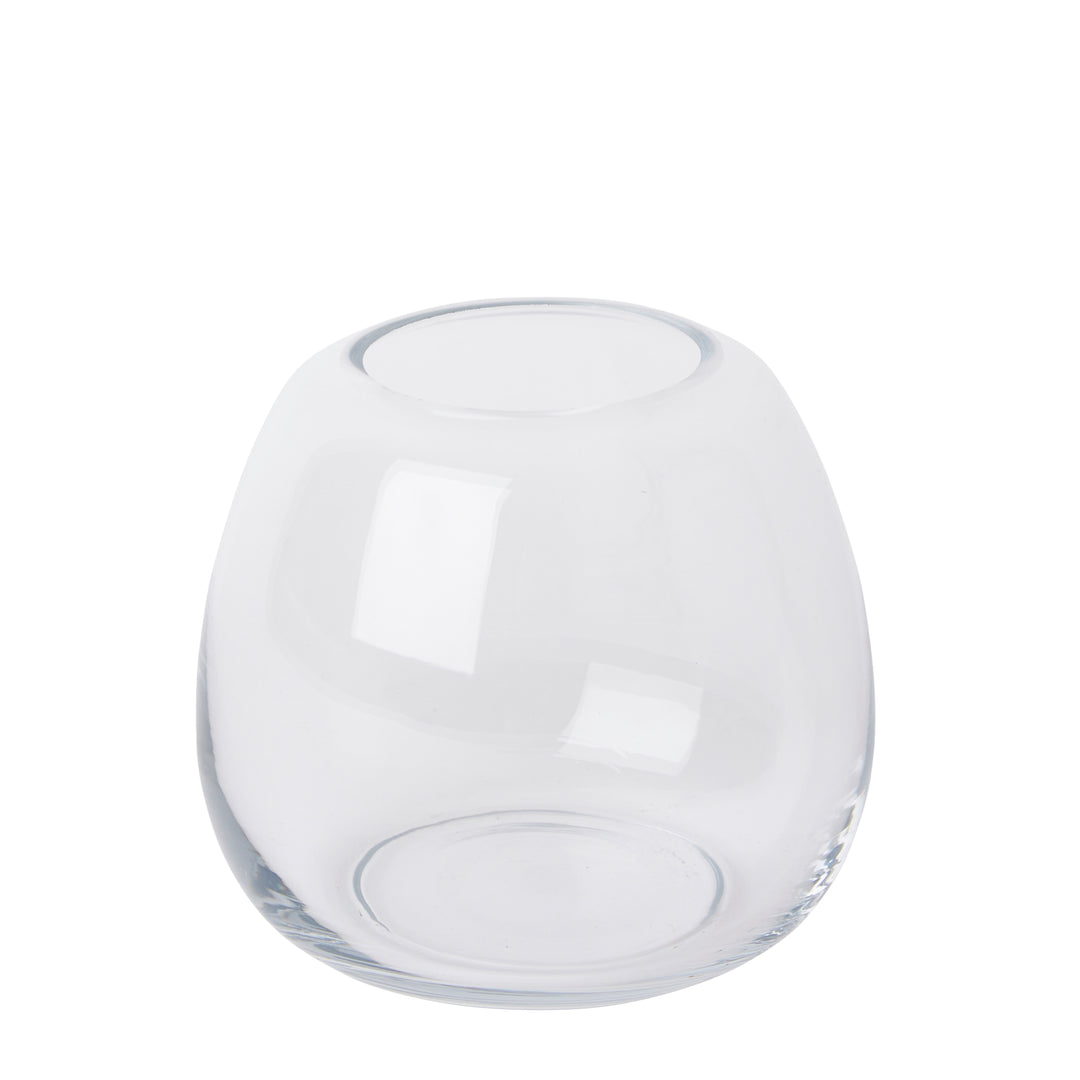 Alma Vase 15x15x13cm Clear