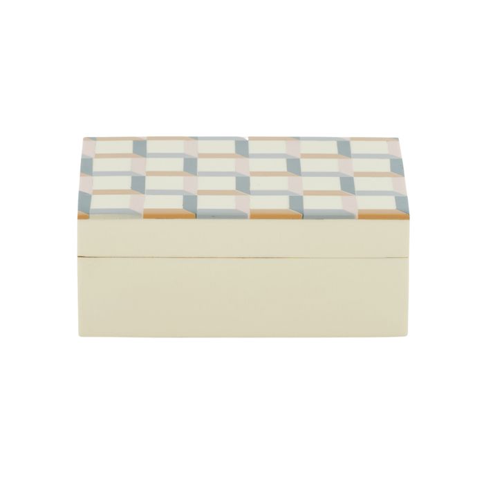 Tayo Resin Trinket Box Nat/Grey