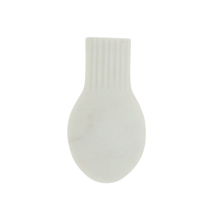Mara Marble Spoon Rest White Ribbed