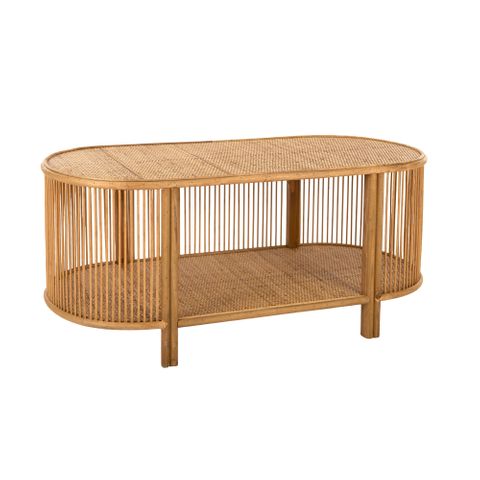 Razilee Rattan Coffee Table 100x50x45cm