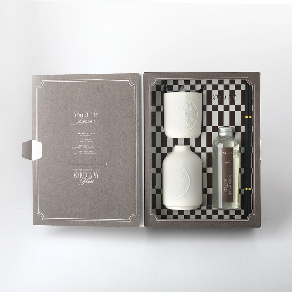 Ceramic Gift Set Salted Caramel & Cashmere