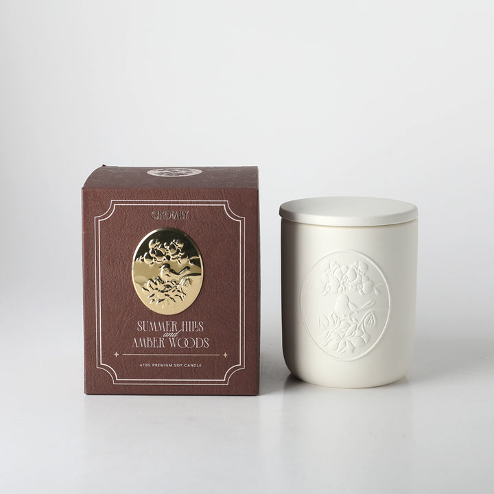 Ceramic Candle Summer Hill & Amber