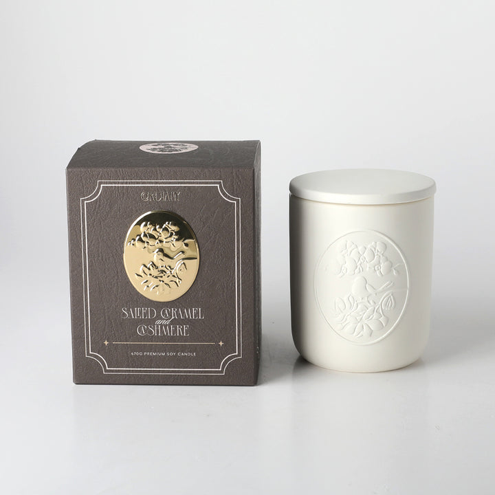 Ceramic Candle Salted Caramel & Cashmere