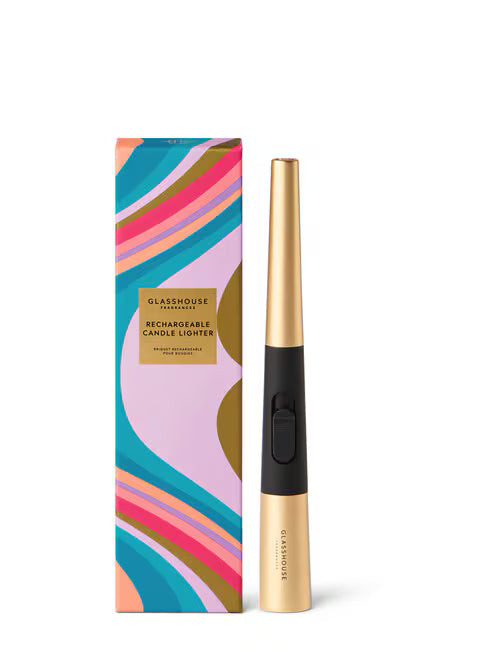 Glasshouse Fragrances Rechargeable Candle Lighter with USB Charging Cable - Gold