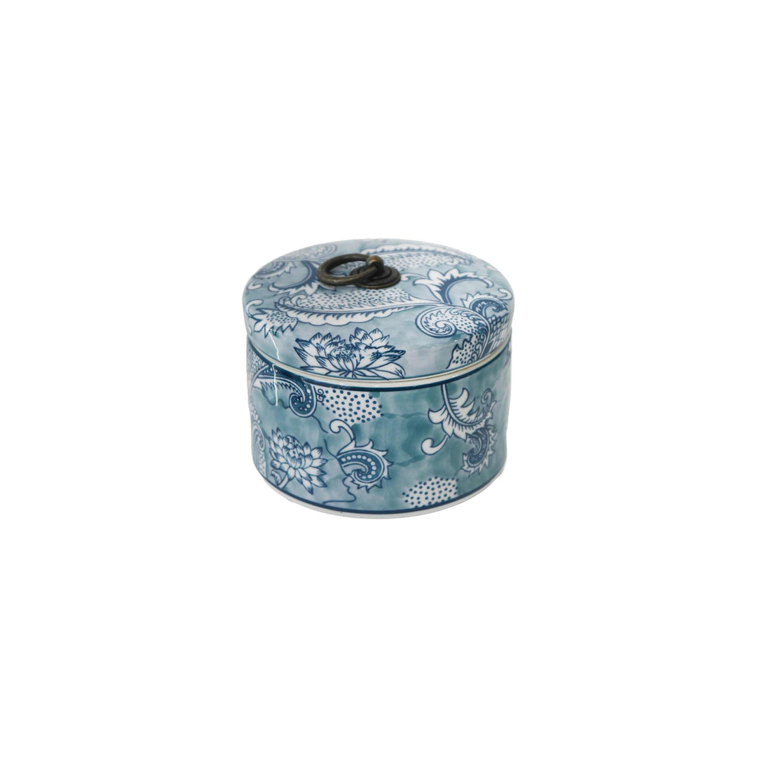 Lily Trinket Box Blue 15cm