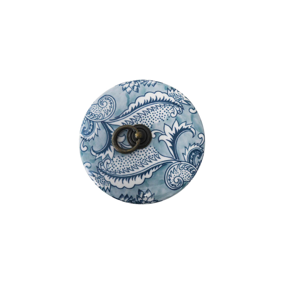 Lily Trinket Box Blue 15cm