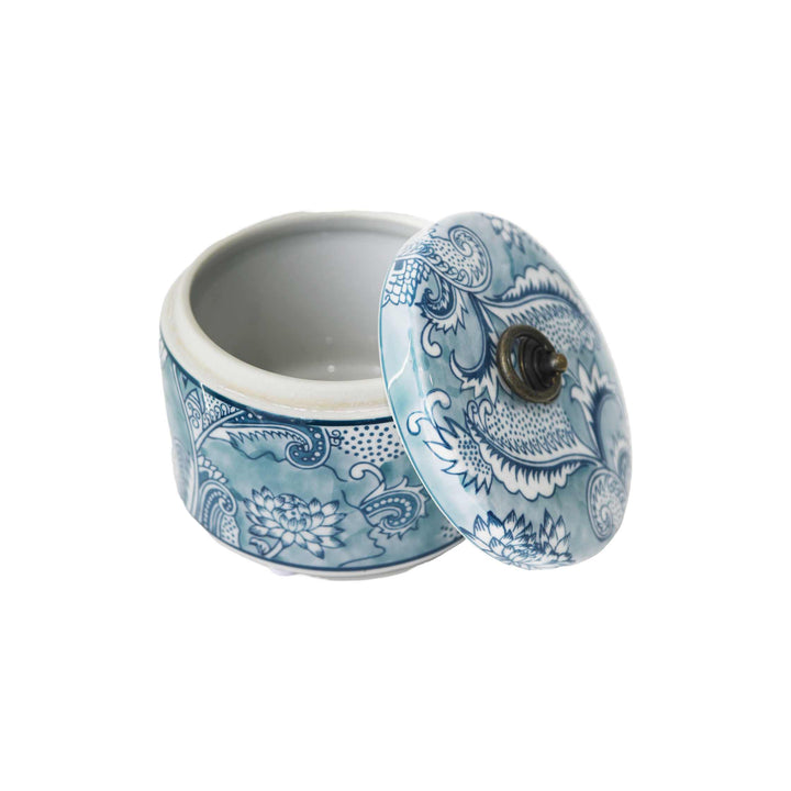 Lily Trinket Box Blue 15cm