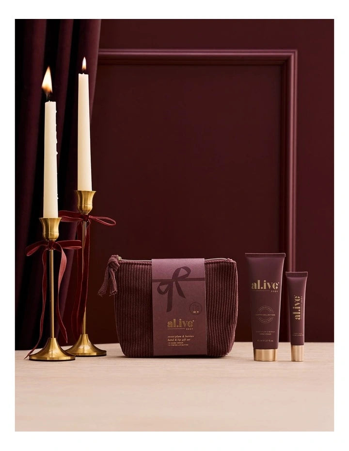 Al.ive Body Sweet Plum & Berries Hand & Lip Gift Set