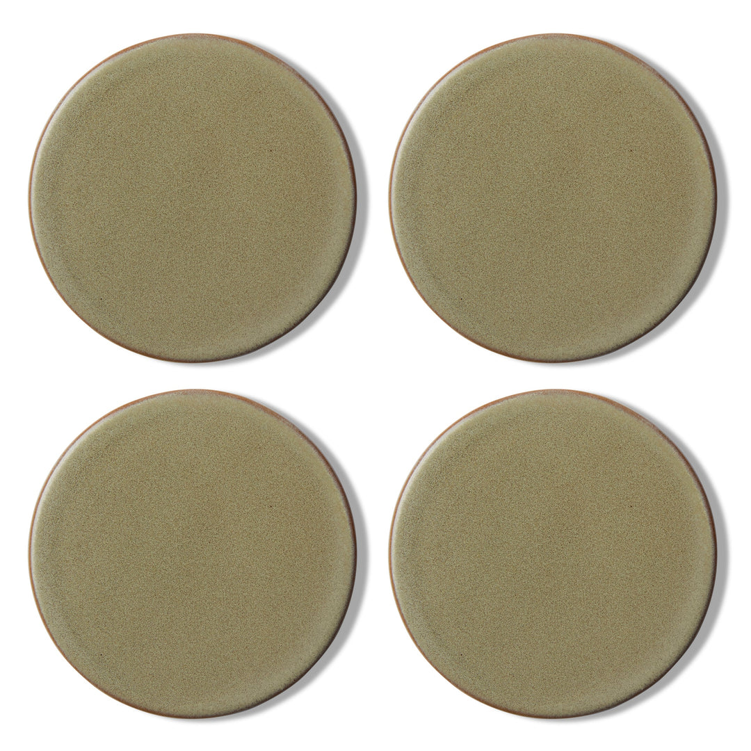 Ceramic Green Coaster Set of 4 10cm