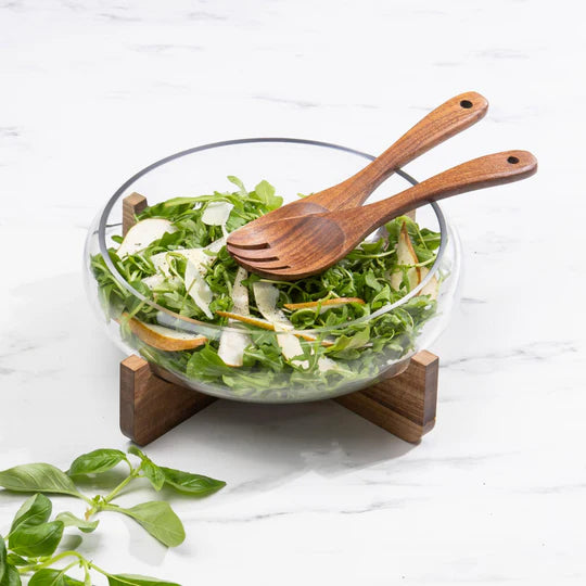 Gather Large Glass Salad Bowl