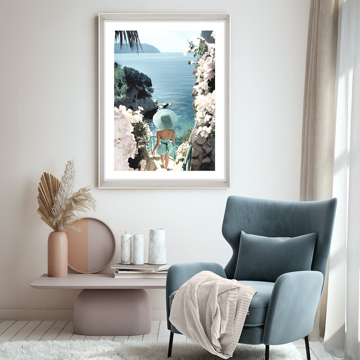 Framed Print Safia White Angled Frame 57.4 x 81.2cm
