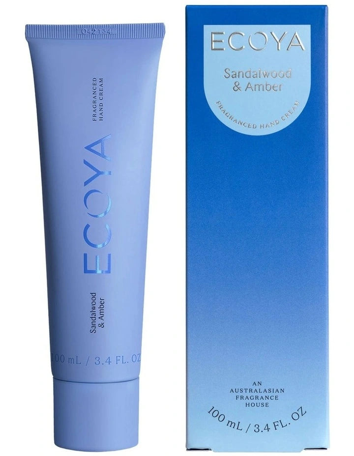 ECOYA Hand Cream Sandalwood & Amber 100ml