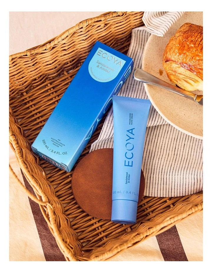 ECOYA Hand Cream Sandalwood & Amber 100ml