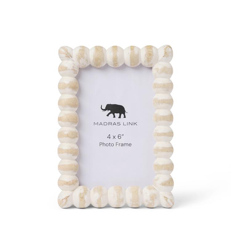 Bobbin Whitewash Photoframe 4X6"