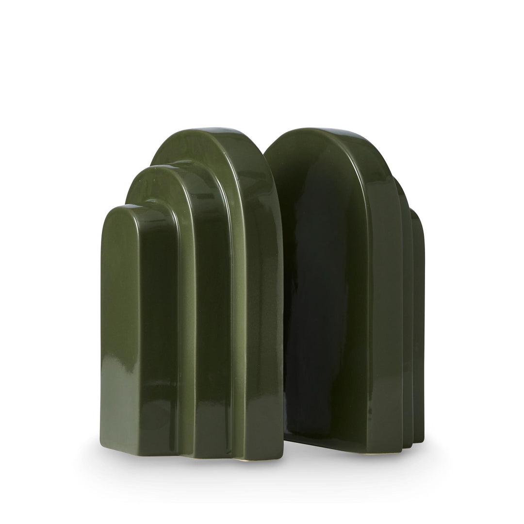 Archer Dark Green Bookend Set