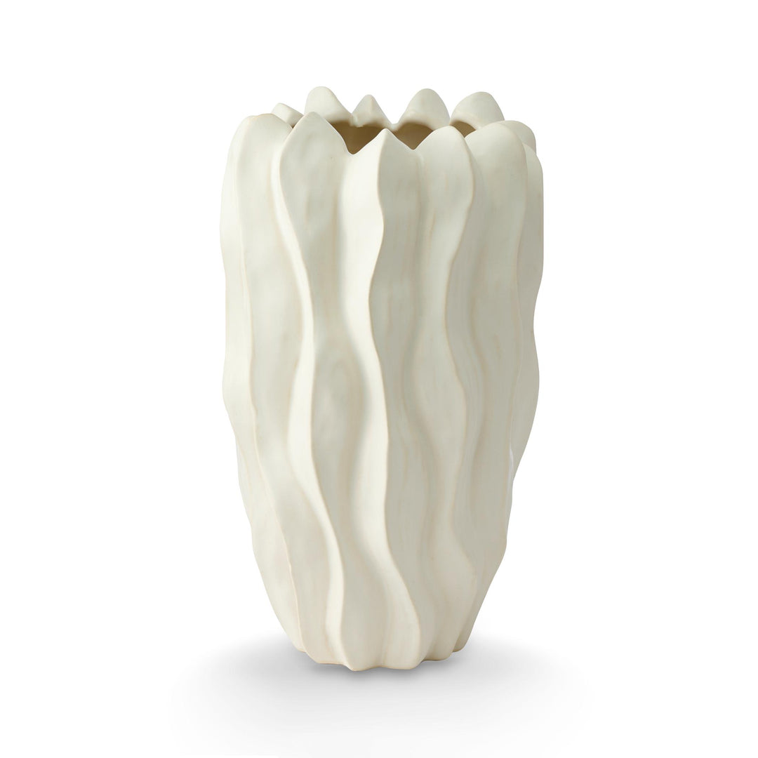 Porto Matte White Medium Vase D13.2X24.6cm