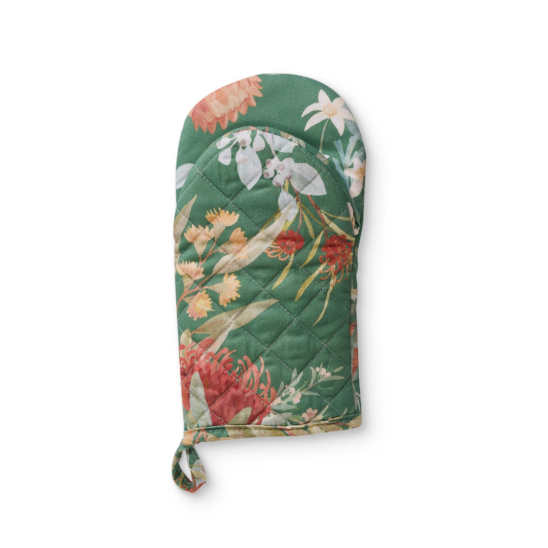 Bridgewater Green Oven Glove 15X28cm