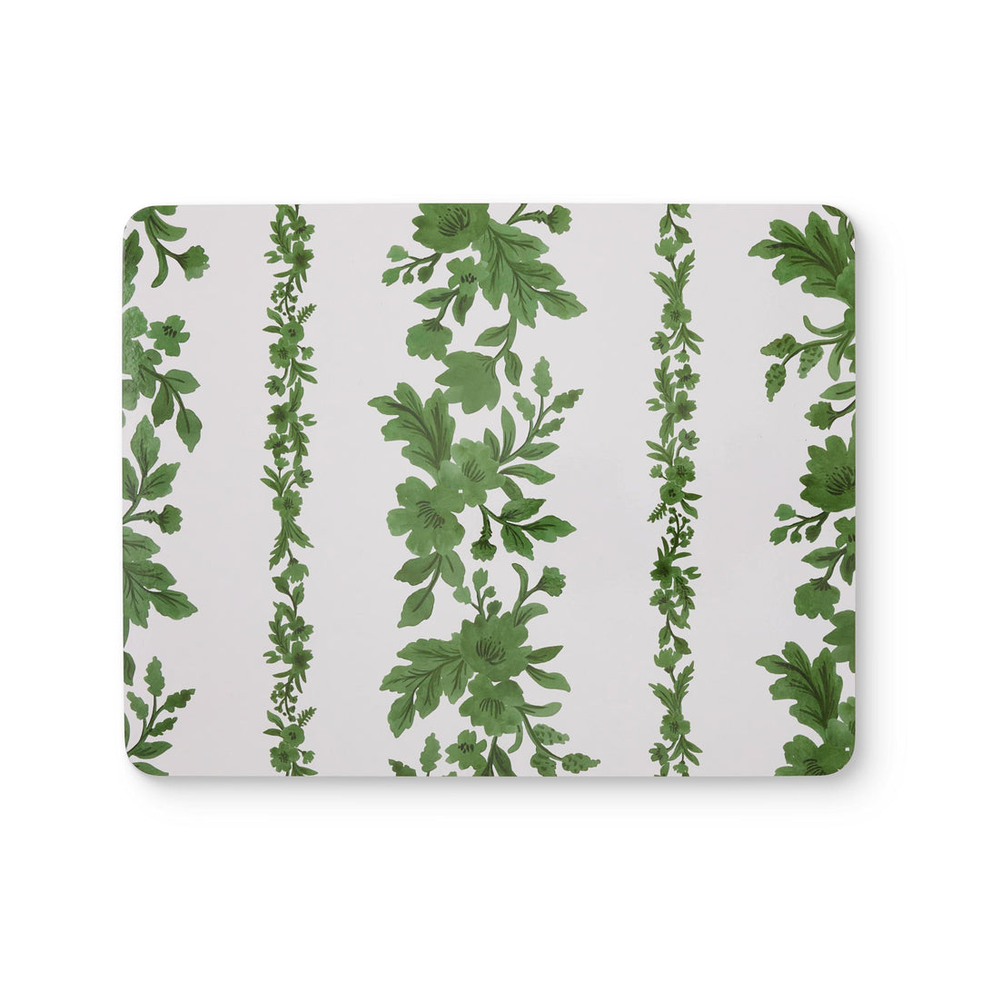 Emerson Green Rectangle Hard Placemat Set 4