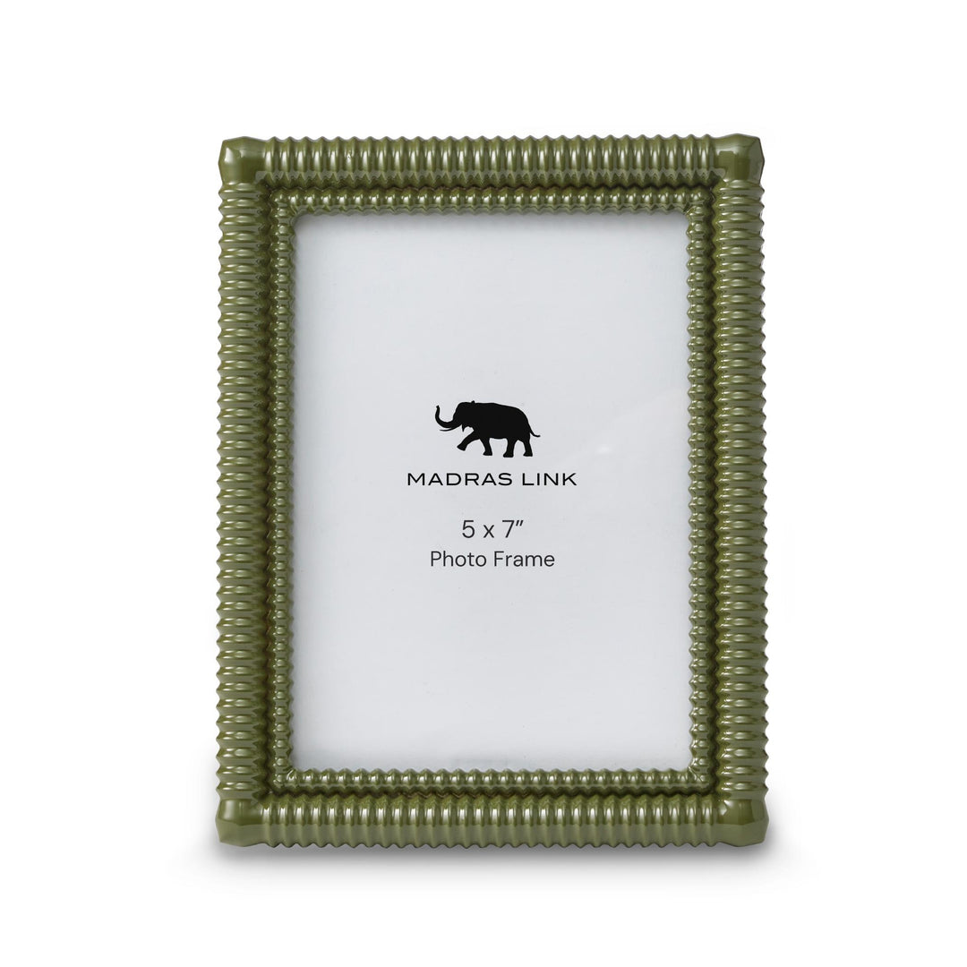 Rib Olive Green Photo Frame 5X7"