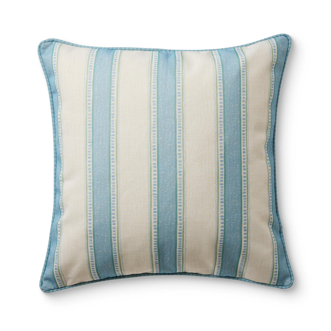 Sailor Ocean Blue Stripe Reversible Cushion 50cm