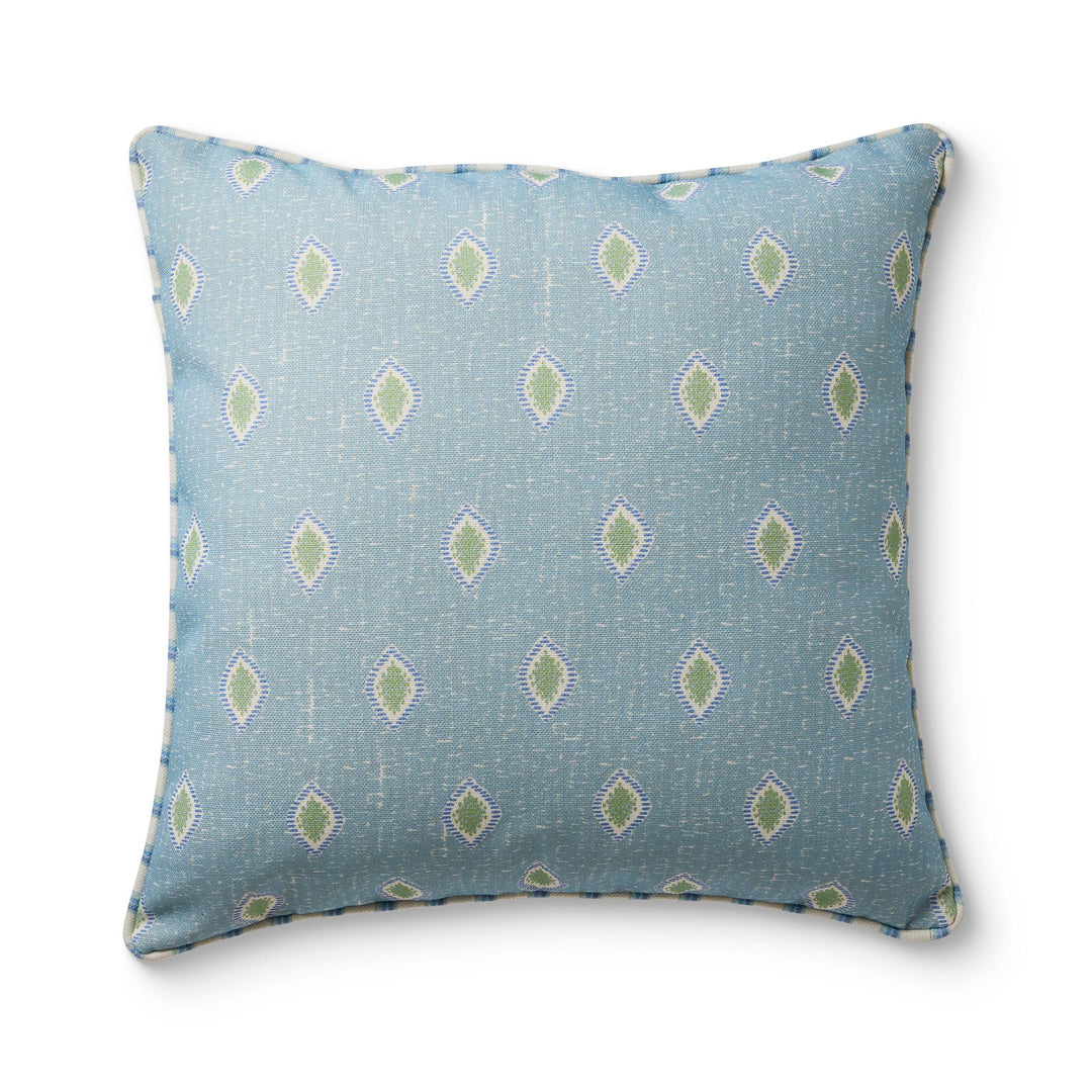 Asher Ocean Blue Reversible Cushion 50cm