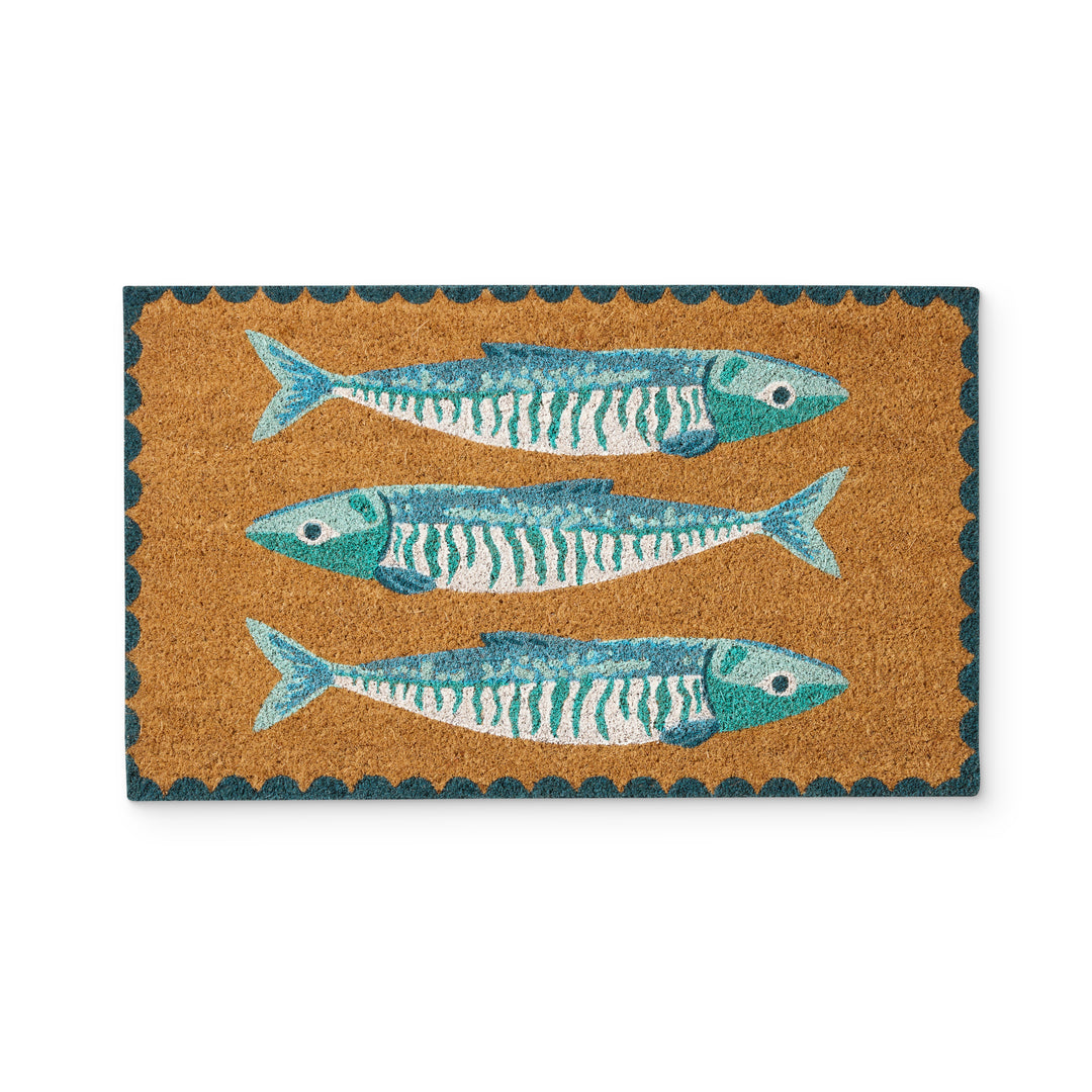 Sardines Blue Doormat 45X75cm