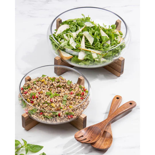 Gather Large Glass Salad Bowl