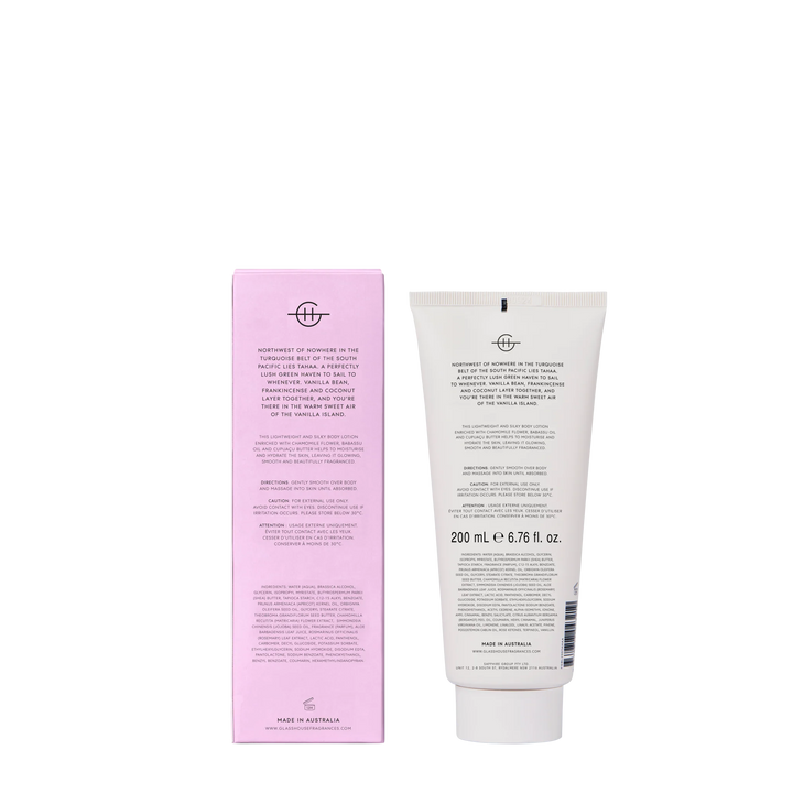 Glasshouse Fragrances 200ml Body Lotion - A Tahaa Affair