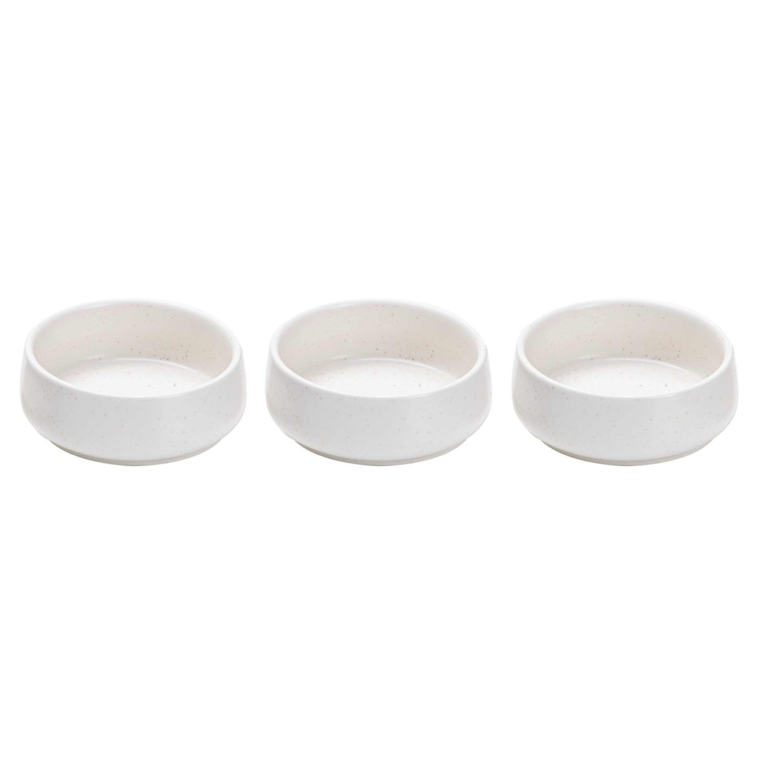 Elements White Shallow 3 Pack Bowl Set