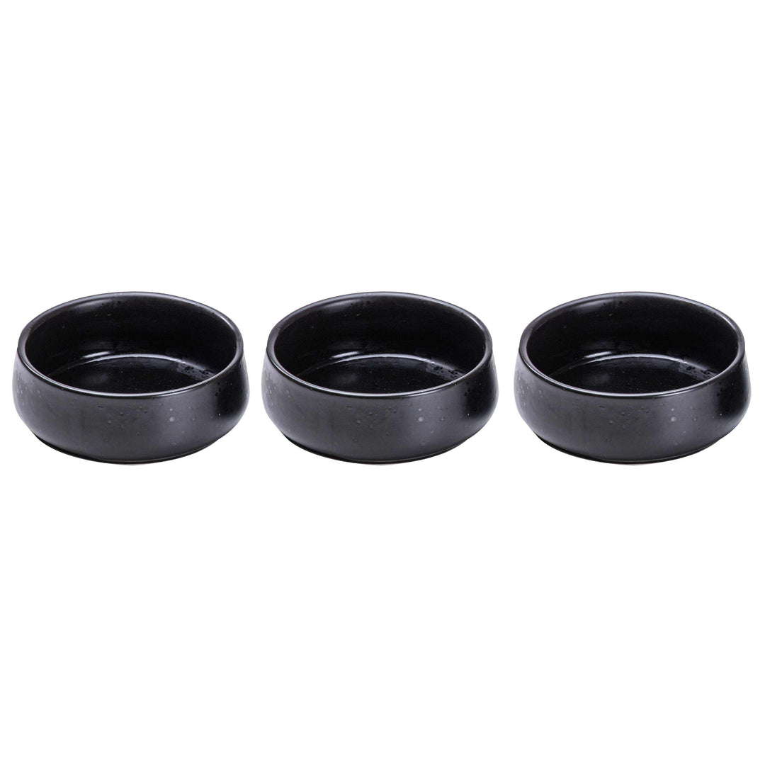 Elements Onyx Shallow 3 Pack Bowl Set