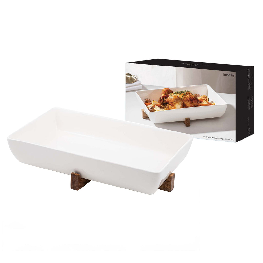 Tavola Oven To Table Rectangle Dish With Trivet