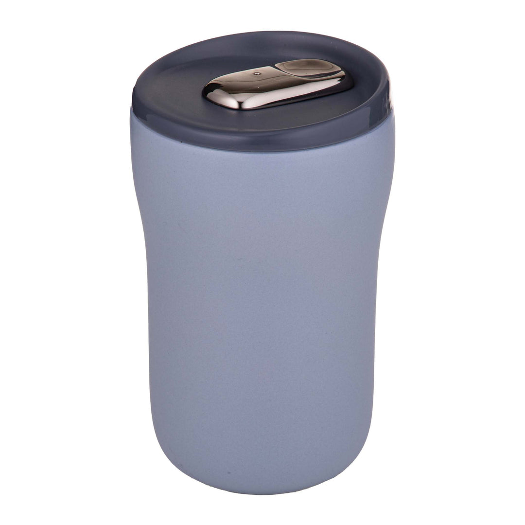 Eco Brew II Dusty Blue Dbl Wall Ceramic Travel Mug