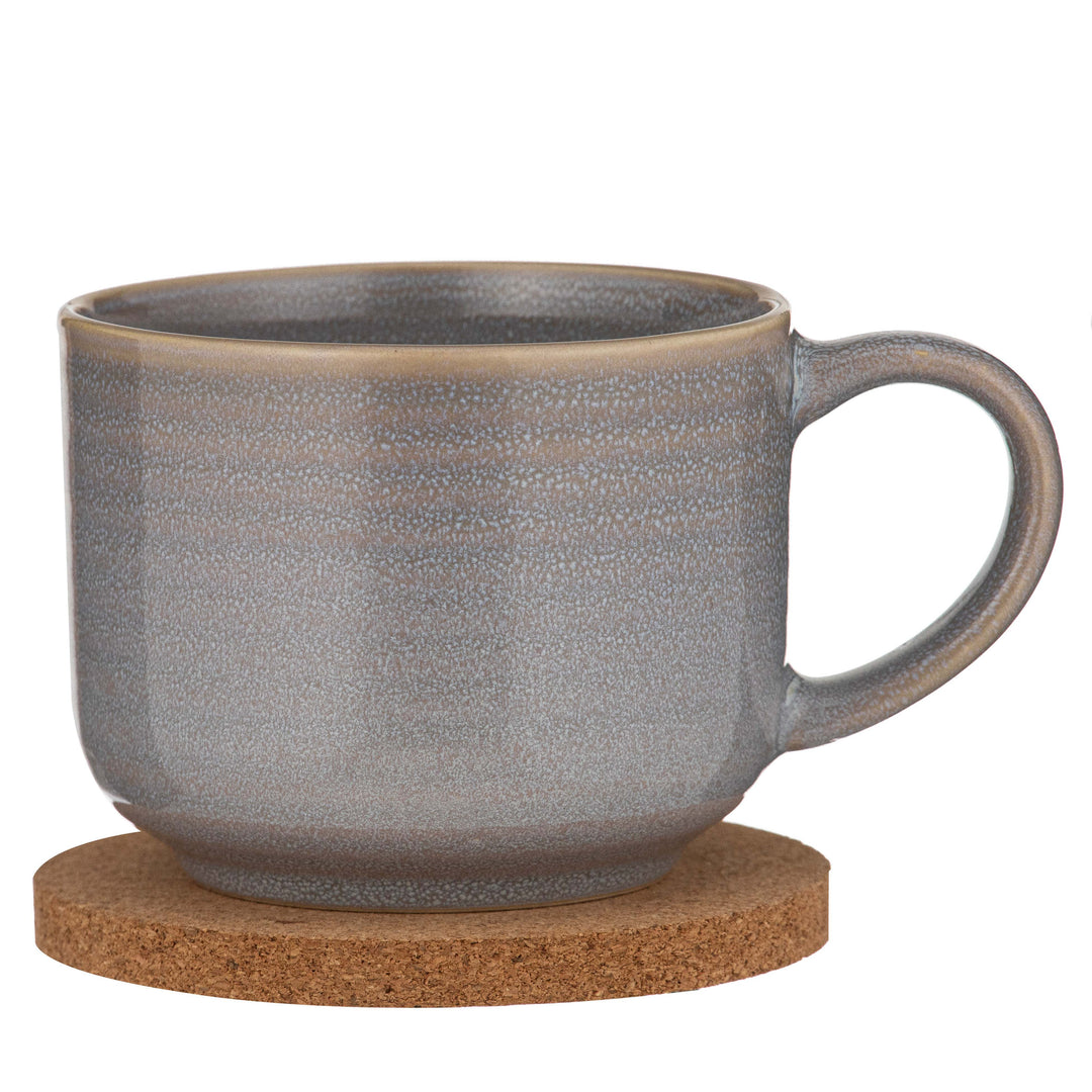 Melange Lt Grey Mug & Coaster Set