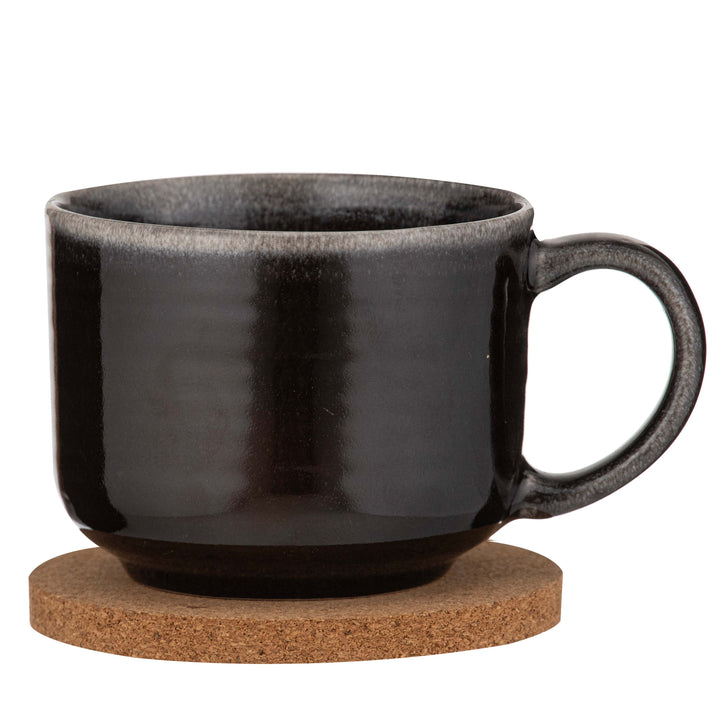 Melange Charcoal Mug & Coaster Set