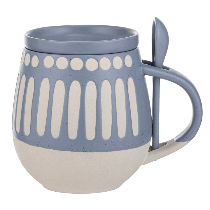 Eloise Mug Coaster Spoon Set Blue