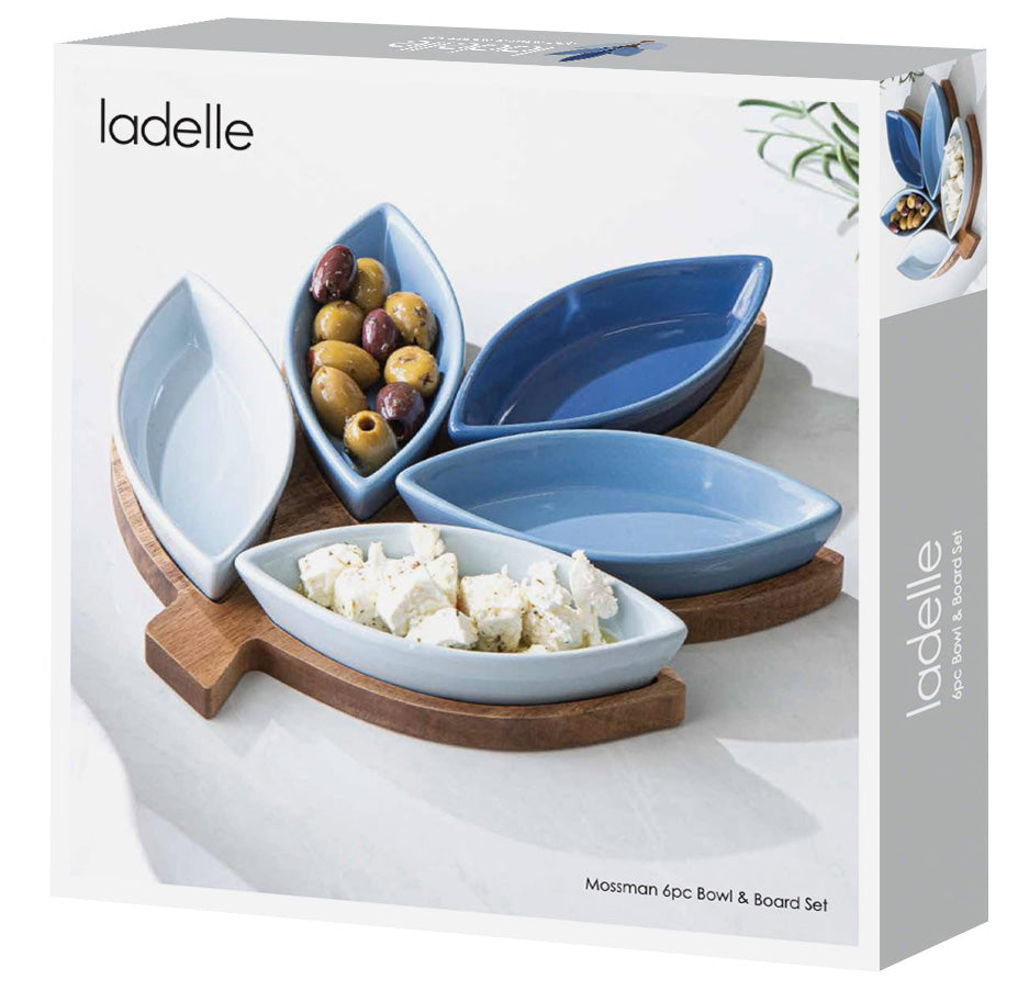 Mossman 6pc Bowl & Board Set
