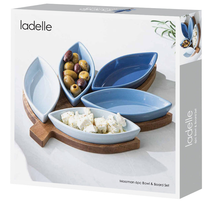 Mossman 6pc Bowl & Board Set