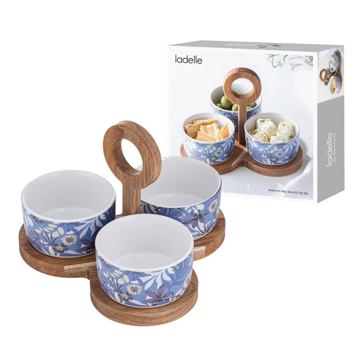 Mossman 4pc Bowl & Tray Set