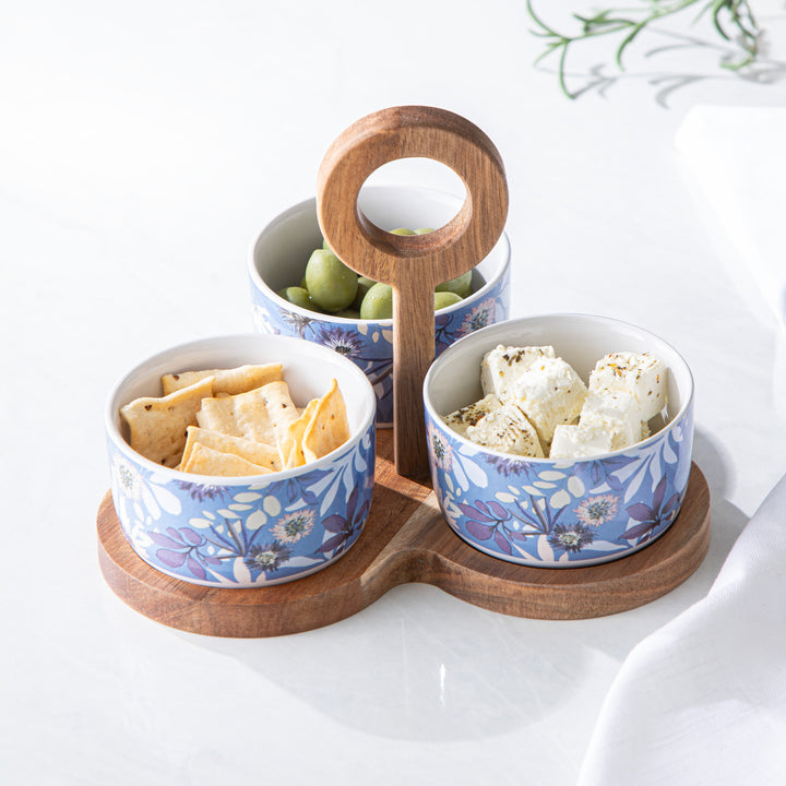Mossman 4pc Bowl & Tray Set